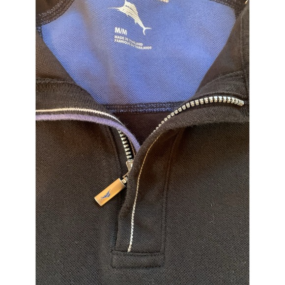 Tommy Bahama Shirt Mens Medium Black Cotton‎ - Picture 4 of 12